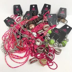 Paparazzi Costume Statement Jewelry Lot Rings Necklace Earring Sets DIY Upcycle